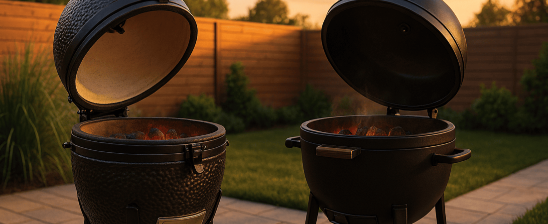 Kamado barato vs Akorn de Char-Griller: ¿cerámica económica o acero más duradero?